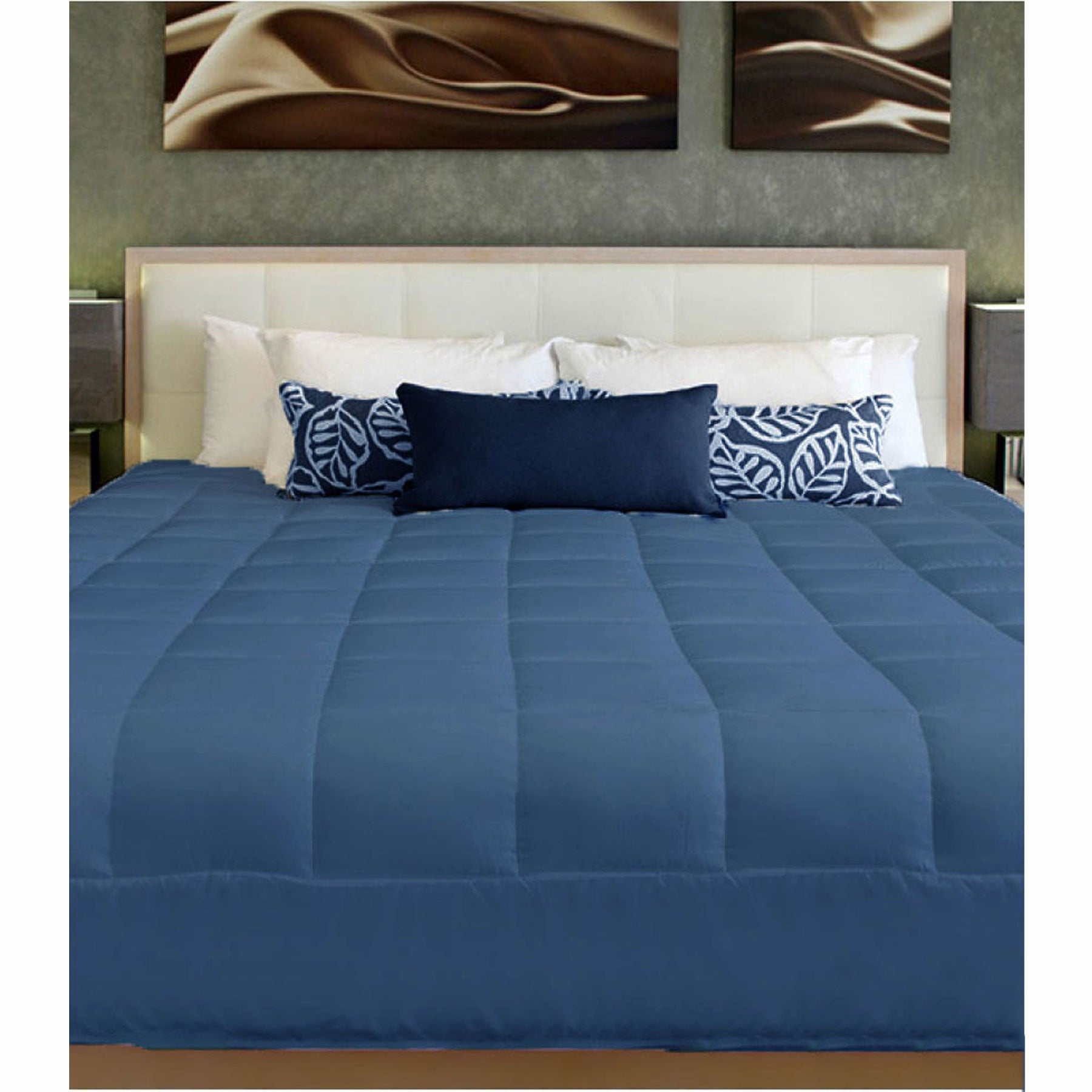 Cushion Quilt Navy Single