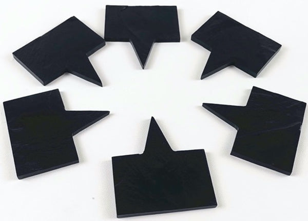 Food Markers, Black Slate, Hand Cut, for Cheeseboards, Charcuterie Board, Displays Free Delivery