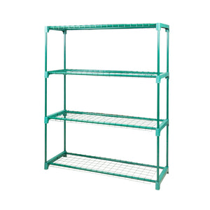 2x 4 Tier Plant Shelve Garden Greenhouse Steel Storage Shelving Frame Stand Rack