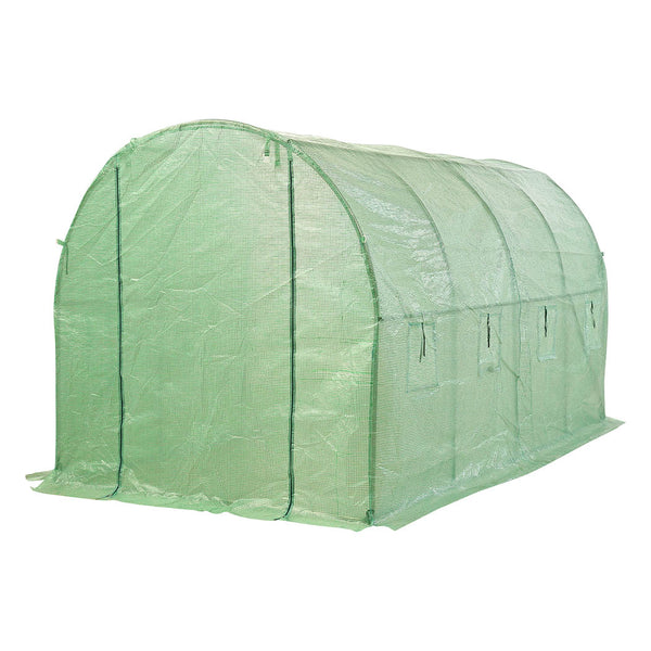 Greenhouse Plastic Cover Film Walk-in Outdoor Garden Green House Tunnel 6X3X2M