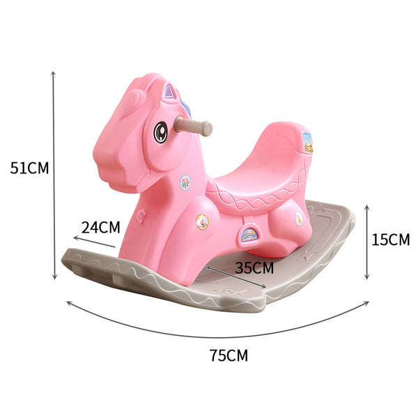 BoPeep Kids Rocking Horse Toddler Baby Horses Pony Ride On Toy Balance Rocker