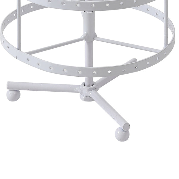 Earring Holder Stand Jewelry Display Hanging Rack Storage Metal Organizer 4 Tier White