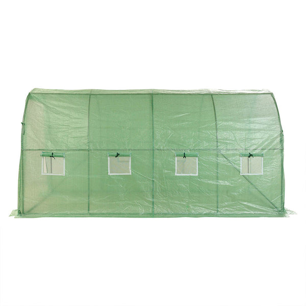 Greenhouse Plastic Cover Film Walk-in Outdoor Garden Green House Tunnel 6X3X2M