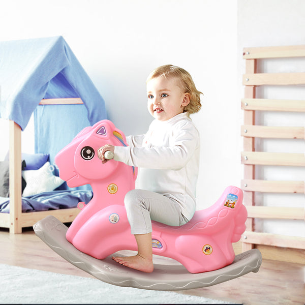 BoPeep Kids Rocking Horse Toddler Baby Horses Pony Ride On Toy Balance Rocker