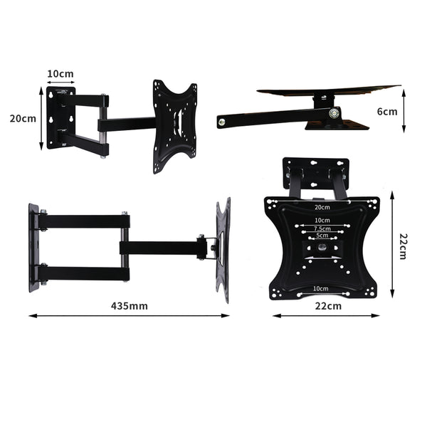 TV Wall Mount Bracket Tilet Swivel Slim Flat Motion 14-40 Inch LED LCD Universal