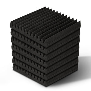 Alpha 20pcs Acoustic Foam Panels Tiles Studio Sound Absorbtion Wedge 30X30CM