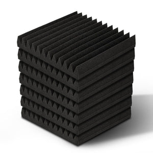 Alpha 40pcs Acoustic Foam Panels Tiles Studio Sound Absorbtion Wedge 30X30CM