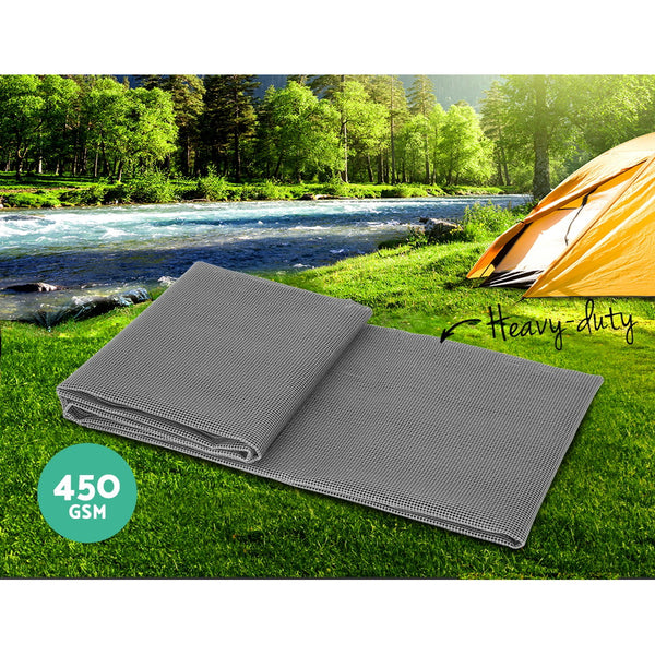 Weisshorn 6M Annex Matting Pack of 2x 3 x2.5m Floor Mats Mesh Camping Picnic