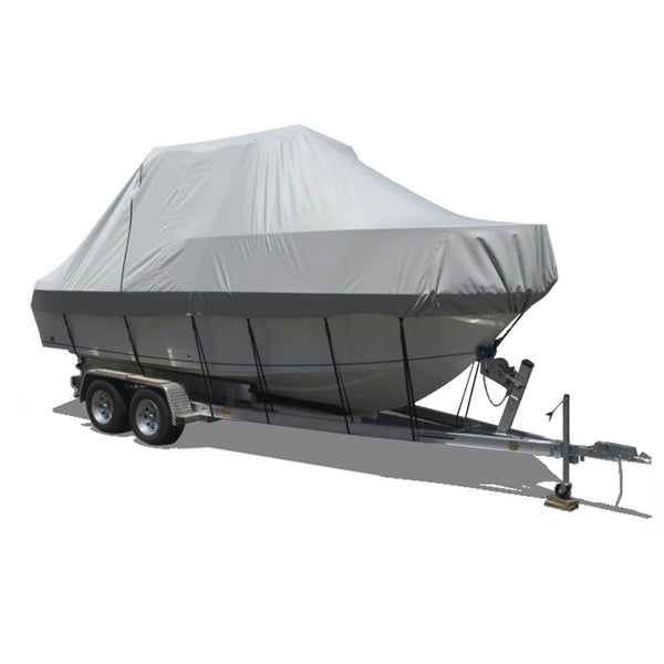 17-19 FT Boat Cover Trailerable Weatherproof 600D Jumbo Marine Heavy Duty