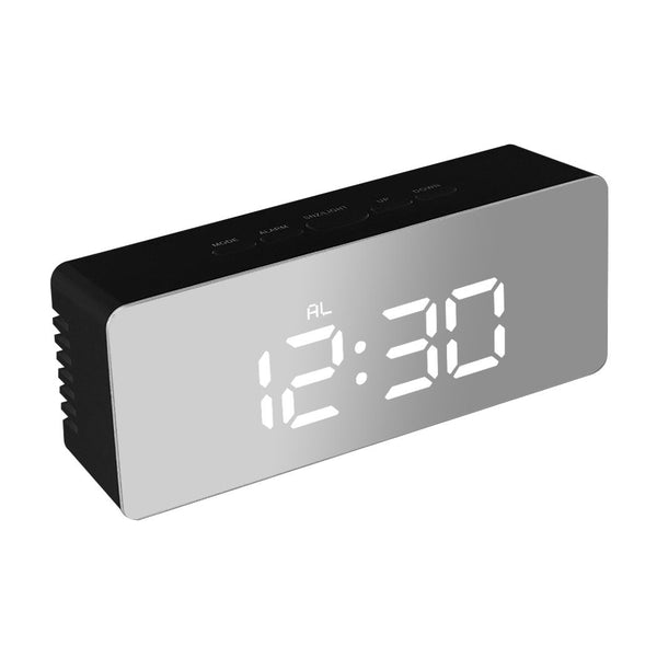 Digital Clock LED Display Desk Table Temperature Alarm Time Modern Home Decor