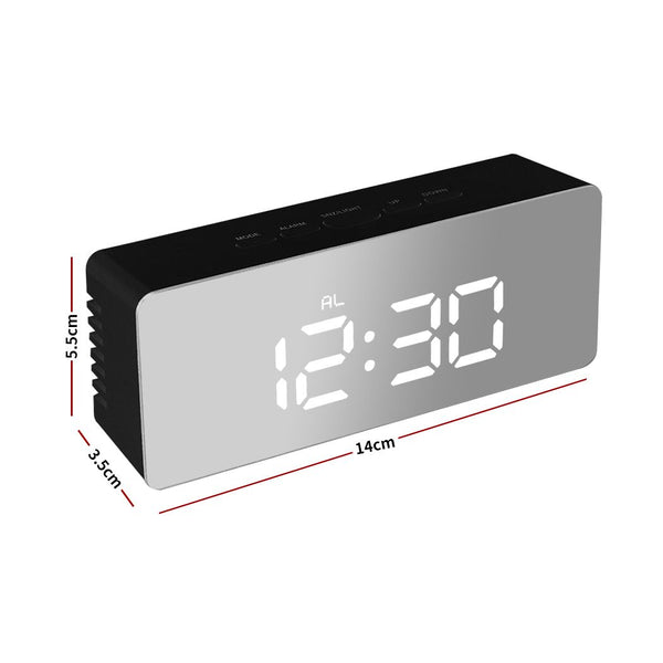 Digital Clock LED Display Desk Table Temperature Alarm Time Modern Home Decor