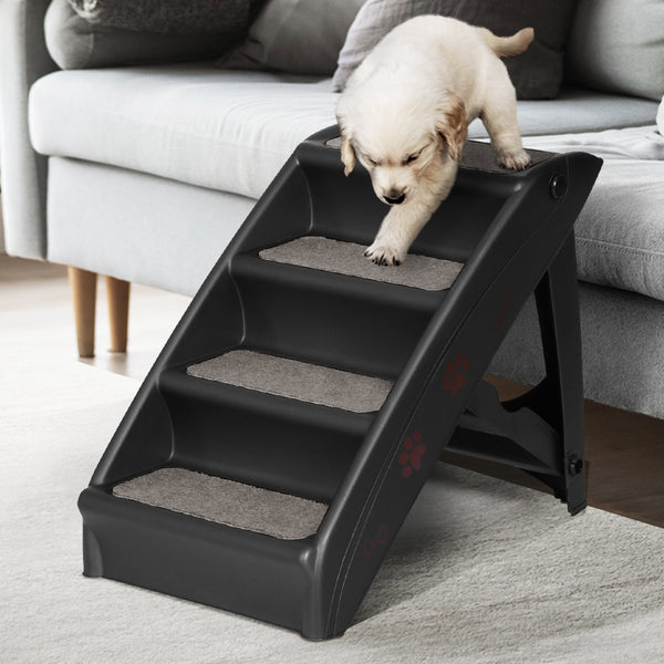 i.Pet Dog Ramp For Bed Sofa Car Pet Steps Stairs Ladder Indoor Foldable Portable