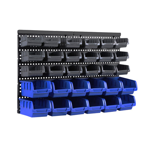 30 Tool Storage Bins Tool box Wall Mounted Organiser Parts Garage Workshop Boxes