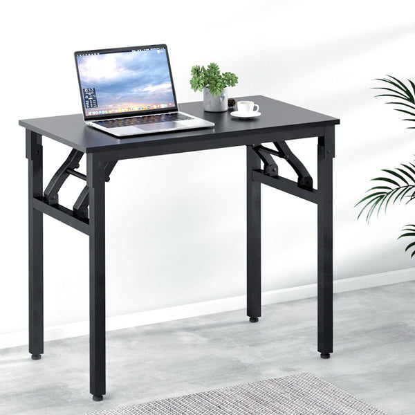 Artiss Computer Desk Laptop Table Bookshelf Desk Storage Rack Office Study Black