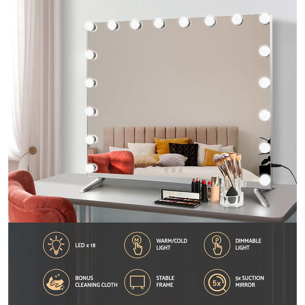 Embellir Makeup Mirror with Light LED Hollywood Mounted Wall Mirrors Cosmetic