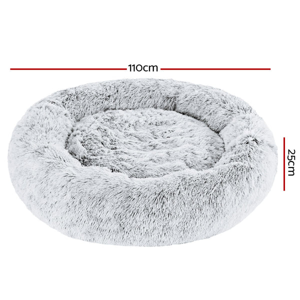 i.Pet Dog Bed Pet Bed Cat Extra Large 110cm Charcoal