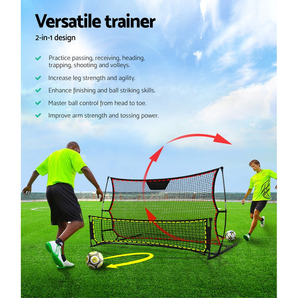 Everfit Portable Soccer Rebounder Net Volley Training Football Goal Trainer XL