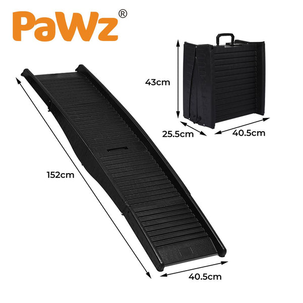 PaWz Dog Ramp Pet Car Stair Step Foldable Portable Lightweight Ladder