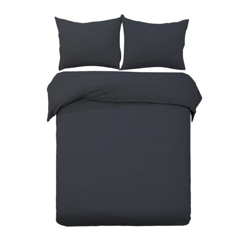 Giselle Quilt Cover Set Classic Black - Super King