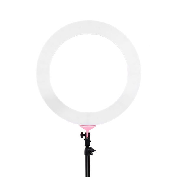 Embellir Ring Light 19" LED 5800LM Dimmable Diva With Stand Make Up Studio Video Pink