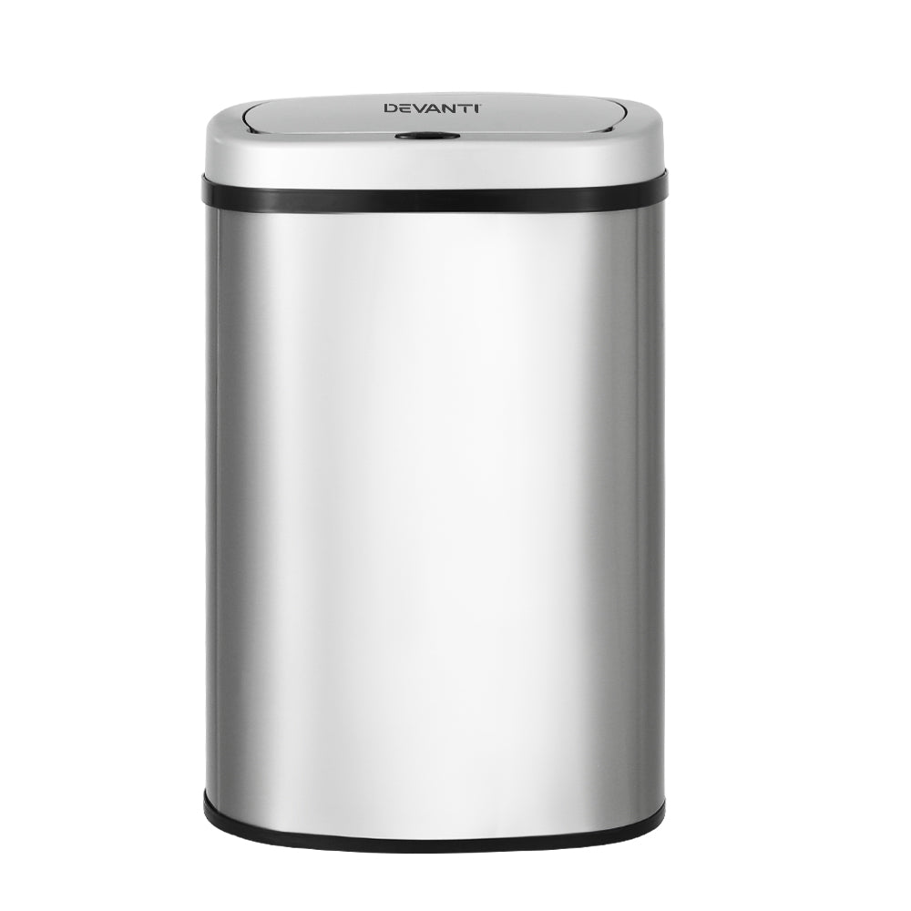 Devanti Sensor Motion Trash Bin Automtic Stainless Steel Bin