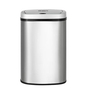 Devanti Sensor Motion Trash Bin Automtic Stainless Steel Bin