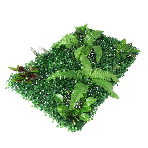 6 x Artificial Hedge Grass Plant Hedge Fake Vertical Garden Green Wall Ivy Mat Fence