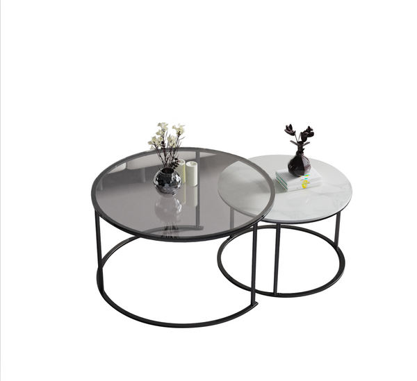 Interior Ave - Elle Luxe Black Nested Coffee Table