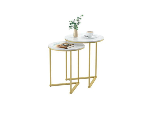 Interior Ave - Nala Gold Nested Side Table Set