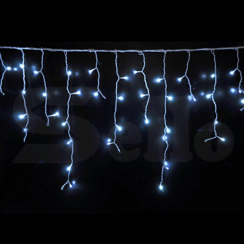 800 LED Curtain Fairy String Lights Wedding Outdoor Xmas Party Lights Cool White