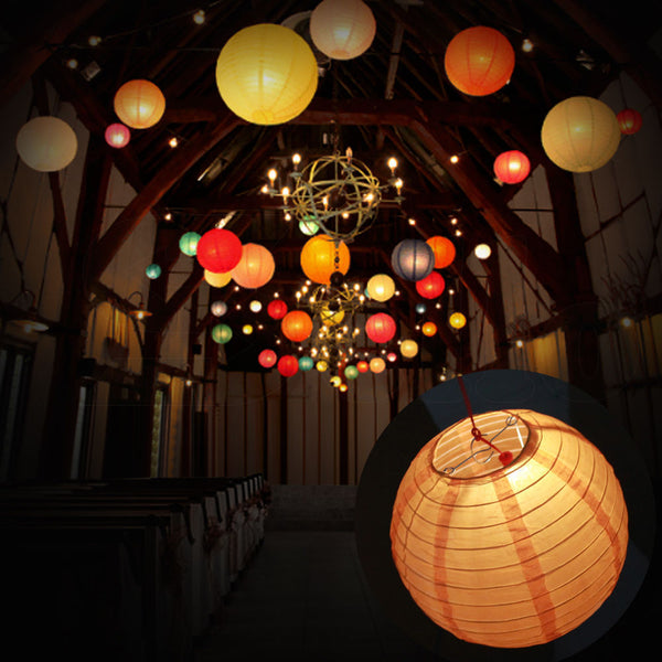 12" Paper Lanterns for Wedding Party Festival Decoration - Mix and Match Colours