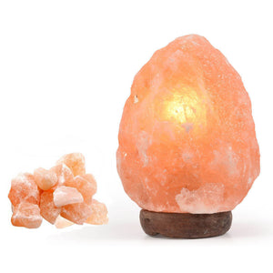 3-5 kg Himalayan Salt Lamp Rock Crystal Natural Light Dimmer Switch Cord Globes