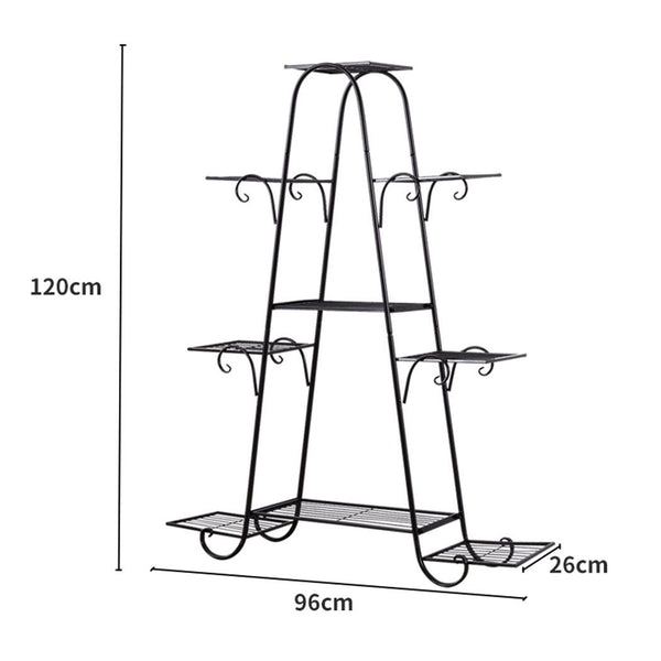 Levede Outdoor Indoor Metal Plant Stand Flower Pots Rack Garden Corner Shelf