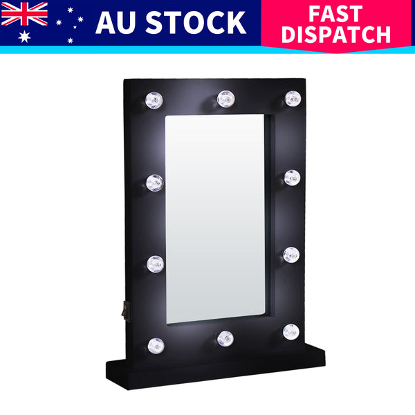 Hollywood LED Vanity Mirror Light Kit for Makeup Dressing Table Black