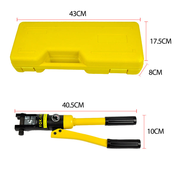 Heavy Duty Hydraulic Swaging Tool Kit for Stainless Wire Crimping and Steel Dies