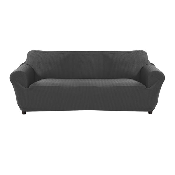 Sofa Cover Slipcover Protector Couch Covers 4-Seater Dark Grey