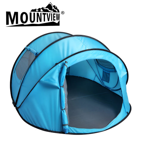 Mountview Pop Up Camping Tent Beach Outdoor Family Tents Portable 4 Person Dome