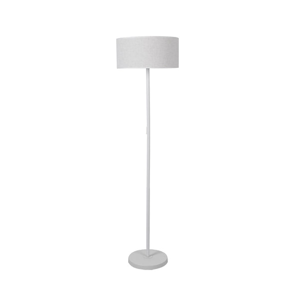 Modern LED Floor Stand Reading Lamp Light with Classic Linen Fabric Shade Indoor decoration