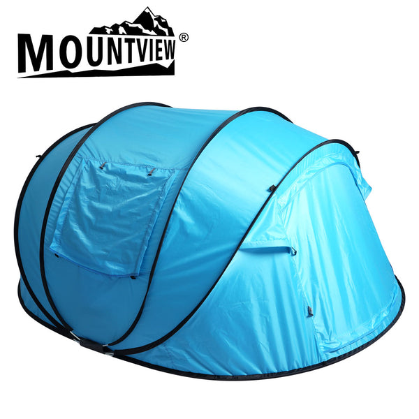 Mountview Pop Up Camping Tent Beach Outdoor Family Tents Portable 4 Person Dome