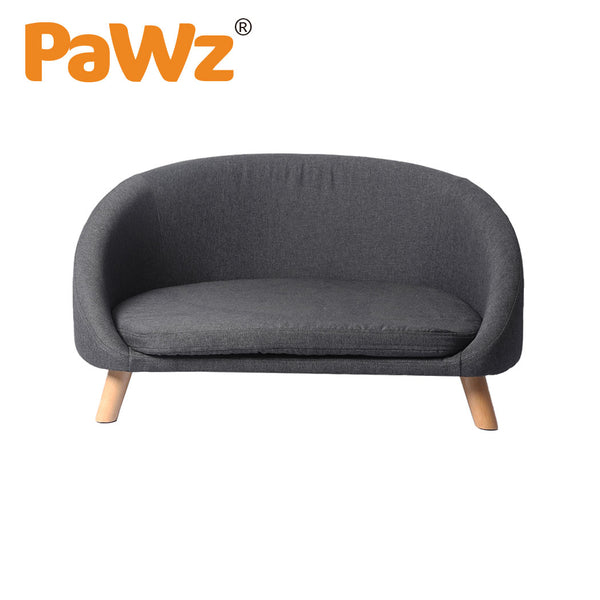 PaWz Luxury Pet Sofa Chaise Lounge Sofa Bed Cat Dog Beds Couch Sleeper Soft Grey