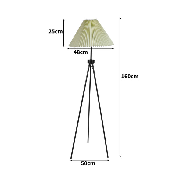 Modern LED Floor Lamp Stand Reading Light Decoration Indoor Classic Linen Fabric