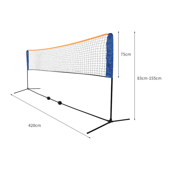 4M Badminton Volleyball Tennis Net Portable Sports Set Stand Beach Backyards