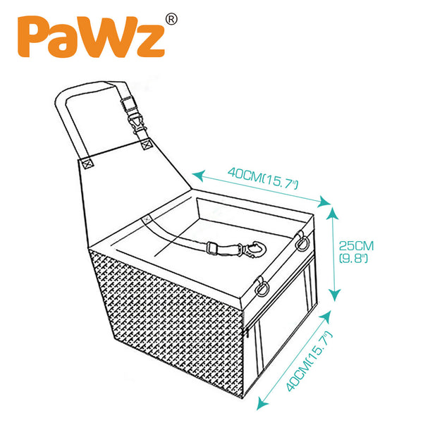 PaWz Pet Car Booster Seat Puppy Cat Dog Auto Carrier Travel Protector Safety