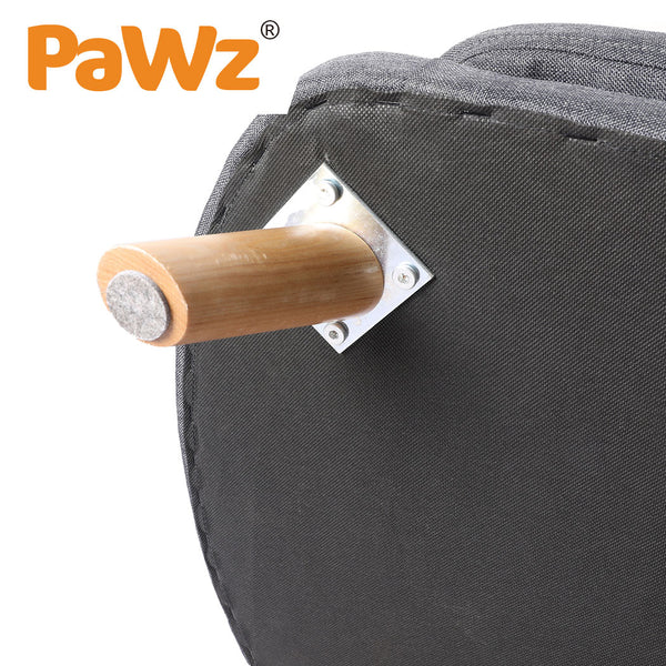 PaWz Luxury Pet Sofa Chaise Lounge Sofa Bed Cat Dog Beds Couch Sleeper Soft Grey