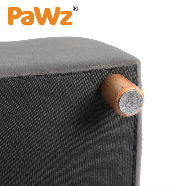 PaWz Luxury Pet Sofa Chaise Lounge Sofa Bed Cat Dog Beds Couch Sleeper Soft Grey