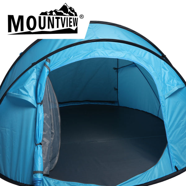 Mountview Pop Up Camping Tent Beach Outdoor Family Tents Portable 4 Person Dome