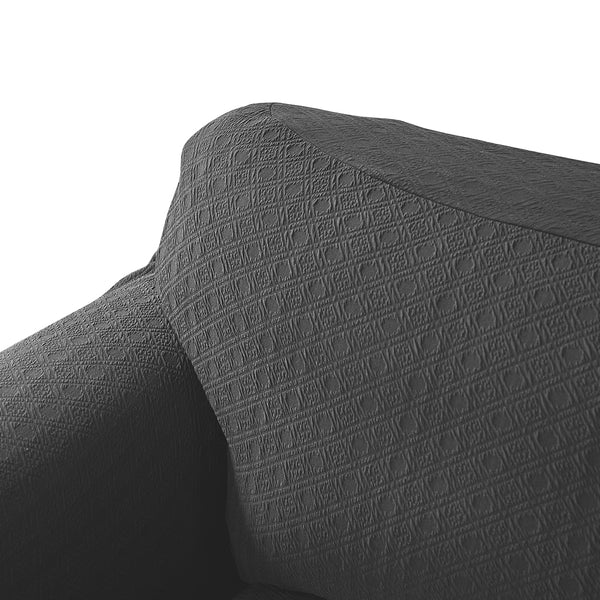 Sofa Cover Slipcover Protector Couch Covers 4-Seater Dark Grey