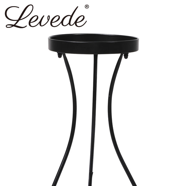 Levede Plant Stand 2 Tiers Outdoor Indoor Metal Flower Pots Rack Garden Shelf