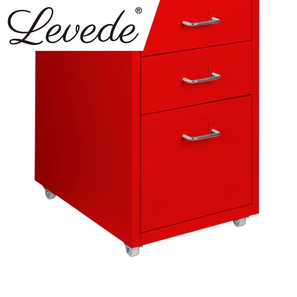 Levede Filing Cabinet Files Storage Cabinets Steel Rack Home Office 5 Drawer