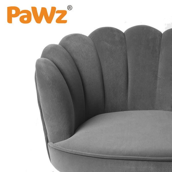 PaWz Luxury Pet Sofa Chaise Lounge Sofa Bed Cat Dog Beds Couch Sleeper Soft Grey